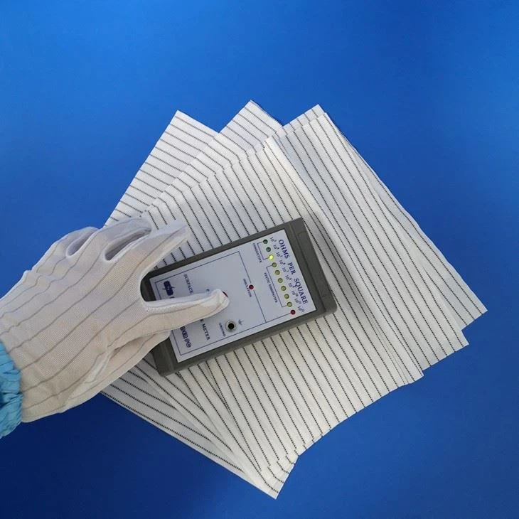 ESD Conductive Polyester Cleanroom Wipes